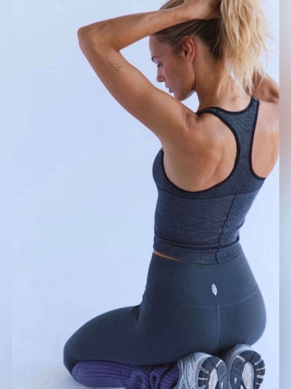 FP MOVEMENT by FREE PEOPLE Perfectly Plated Square Neck Cami/TANK TOP - Picture 4 of 12